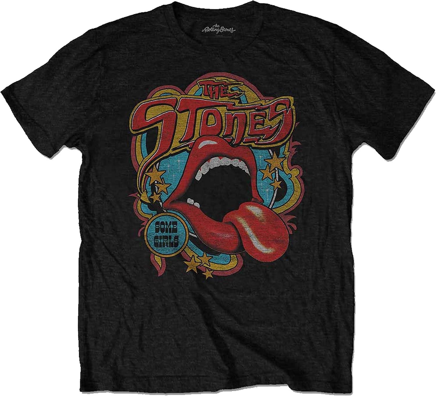 Rolling Stones The Retro 70s Vibe  (Black) T-Shirt (x-Large) XXXXXL чёрный