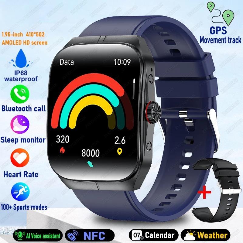 New HD   screen ForWatch 4 Pro Sports Smart Watches Men GPS Track Waterproof Bluetooth Call NFC Smart Watch