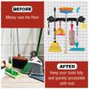 ULIBERMAGNET Magnetic Mop Broom Mobile Magnetic Broom Holder Wall Mounted Utility Storage Mop and Shovel Hanger for and Yard Holder, Heavy-Duty Rack,