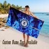 Rangers FC Design Beach Towel Custom Text Large Towel for Beach Vacation