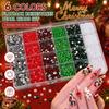 24/28 Grids Mixed Mini Christmas Gems Nail Charms Luxury Flatback Colorful Rhinestones  Nail Art
