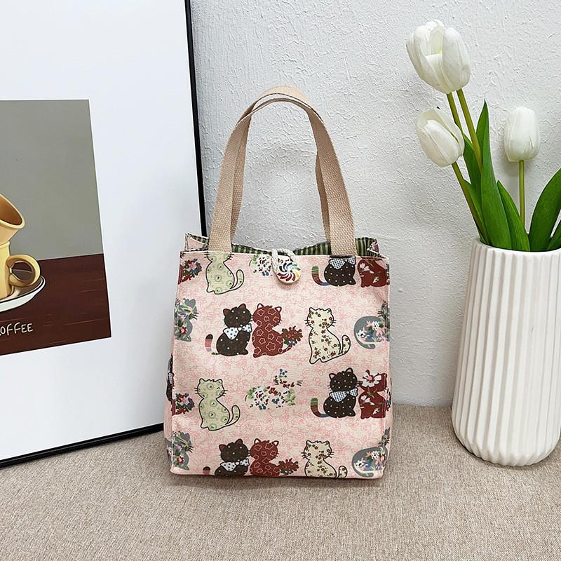 Large Capacity 2024 Stylish Casual Tote Bag For Work With Fun Cartoon Design And Comfortable Fabric