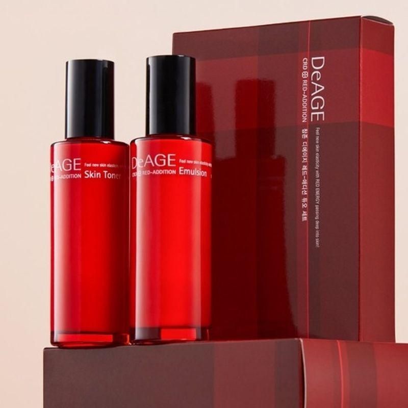 Deage Red Edition Duo Set (Toner 100ml + Emulsion 100ml)