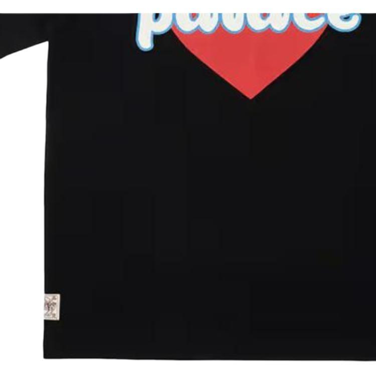 Palace X Evisu Heart T-Shirt 'Black' Men's P24EVES005