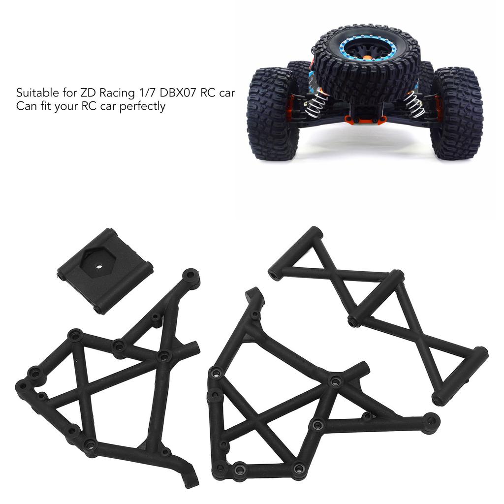 RC Spare Tire Bracket Standard Sturdy Plastic Spare Tire Holder Replacement for ZD Racing 1/7 DBX07 Remote Control Car