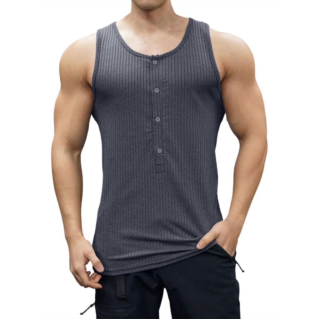 Summer Men's Casual Slim Fitness Sports Vest Top