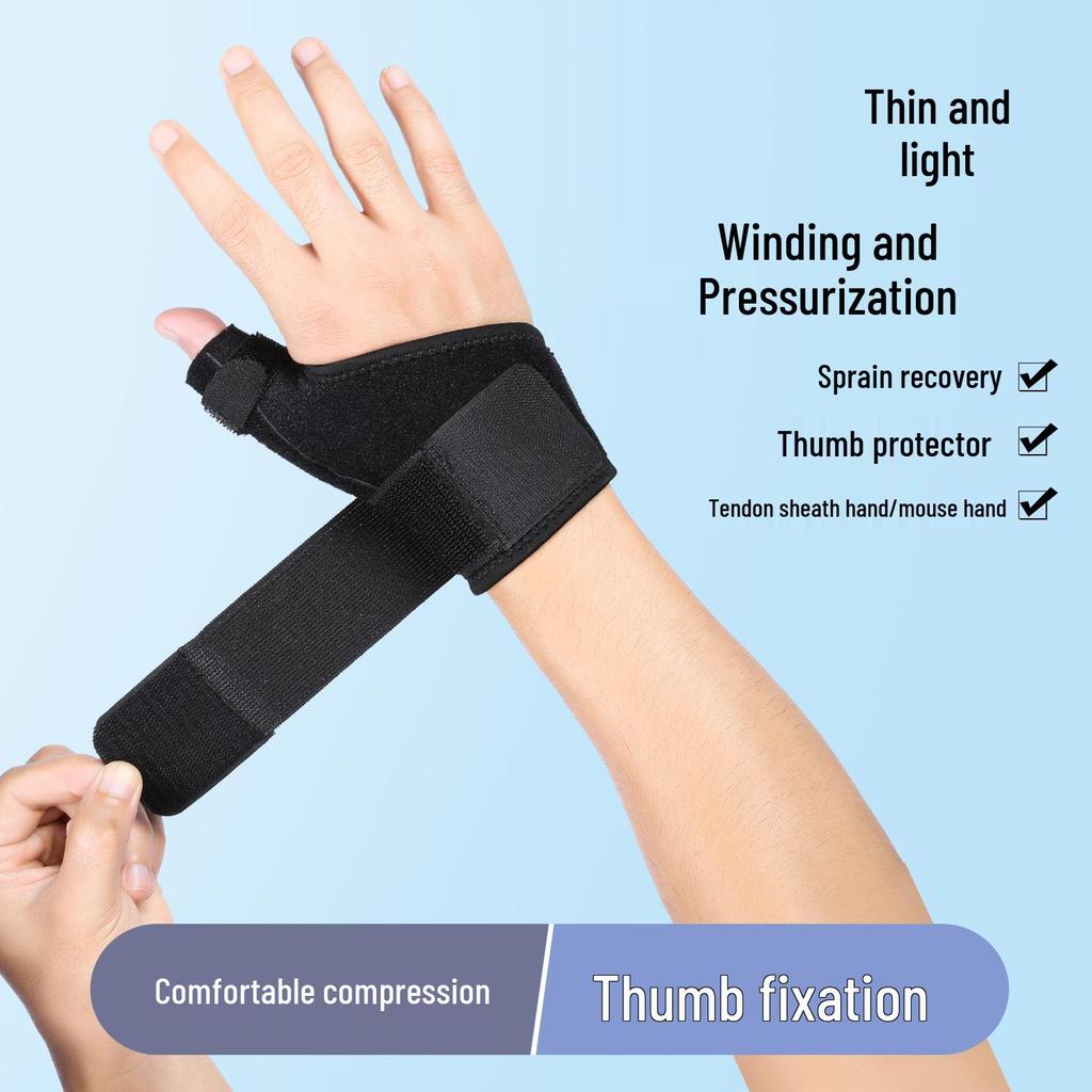 Adjustable Wrist & Finger Support: Breathable Compression Band for Joint Strain & Tendon Sheath Protection