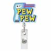 Set of 24 Glitter Acrylic Retractable Badge Holders for Work ID Cards