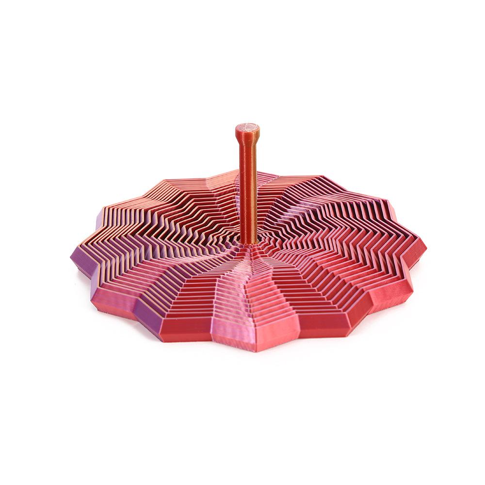 Polygonal Radish Tower: 3D Printed Foldable Star Tower Educational Toy for Kids