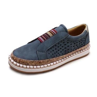Women's Sneakers Vulcanized Shoes Hollow Out Casual  Ladies Shoes Slip Fashion Elastic Breathable Female Footwear Plus Size 43