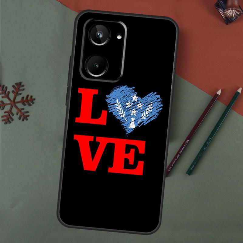 Kosrae Flag Case For Realme C75 C65 C67 C71 C63 C61 C55 C51 C53 C35 11 12 13 14 15 Pro Plus GT6 GT7 Pro