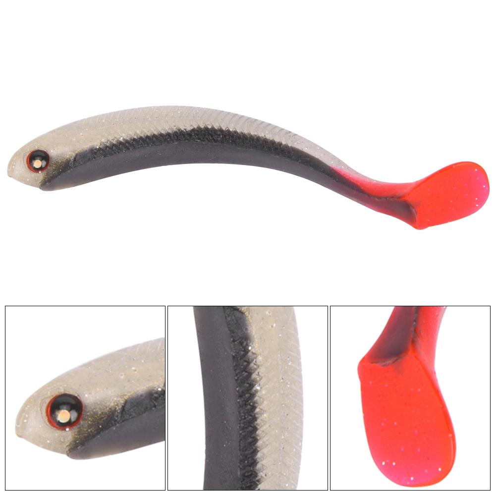 10 STÜCKE 7,5 cm 3,4 g Silikon Künstlich 3D Augen Lebensechter Swimbait Weiche Angelköder Köder Angelgerät Zubehör1#