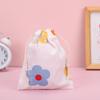 Cute Mini Cotton Drawstring Pouch for Coins, Lipstick, and Earphones
