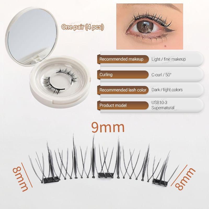 Buttermilk - Volume Crisscross Magnetic False Eyelashes with Applicator Clip