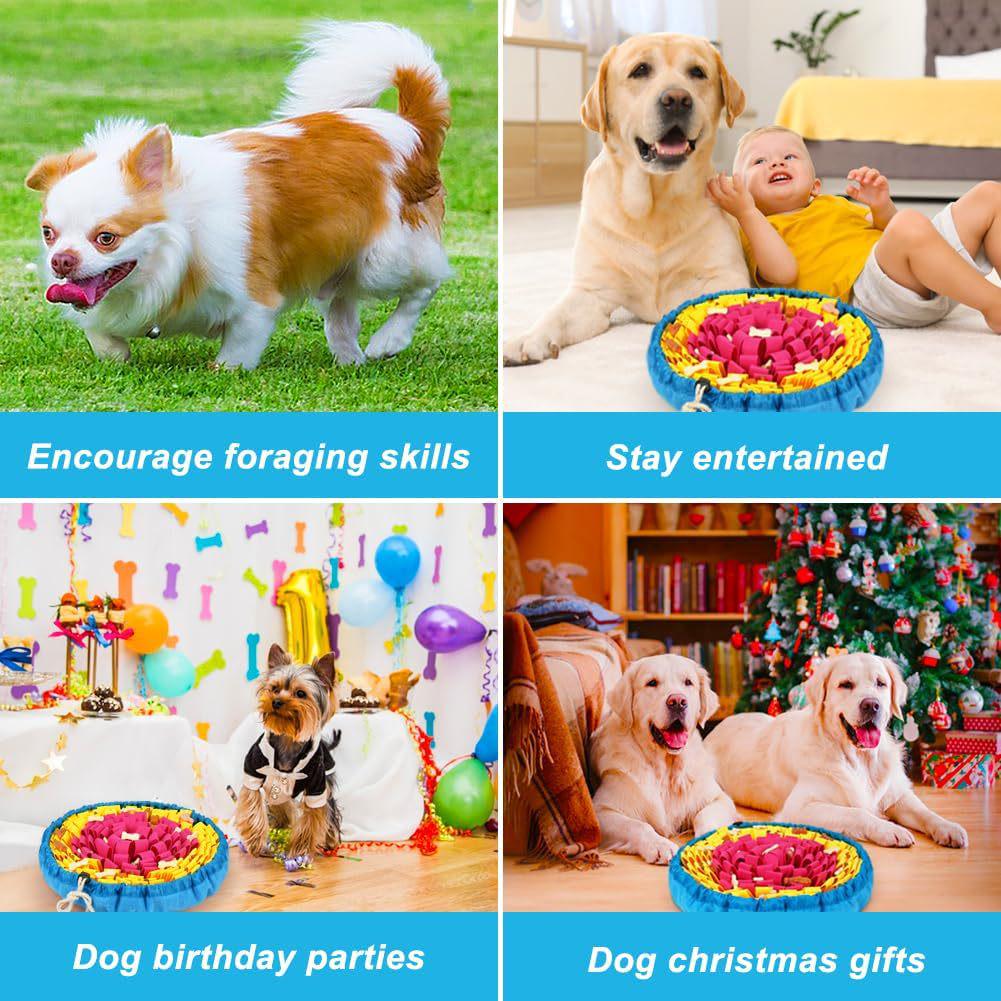 Snuffle Mat Dog Toy: Encourages Foraging, Slow Eating, and Mental Stimulation for Dogs