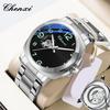 CHENXI Luxury Business Mechanical Watch Man Automatic Luminous 45mm Large Arabic Numerals Skeleton Dial Men's Watches Waterproof