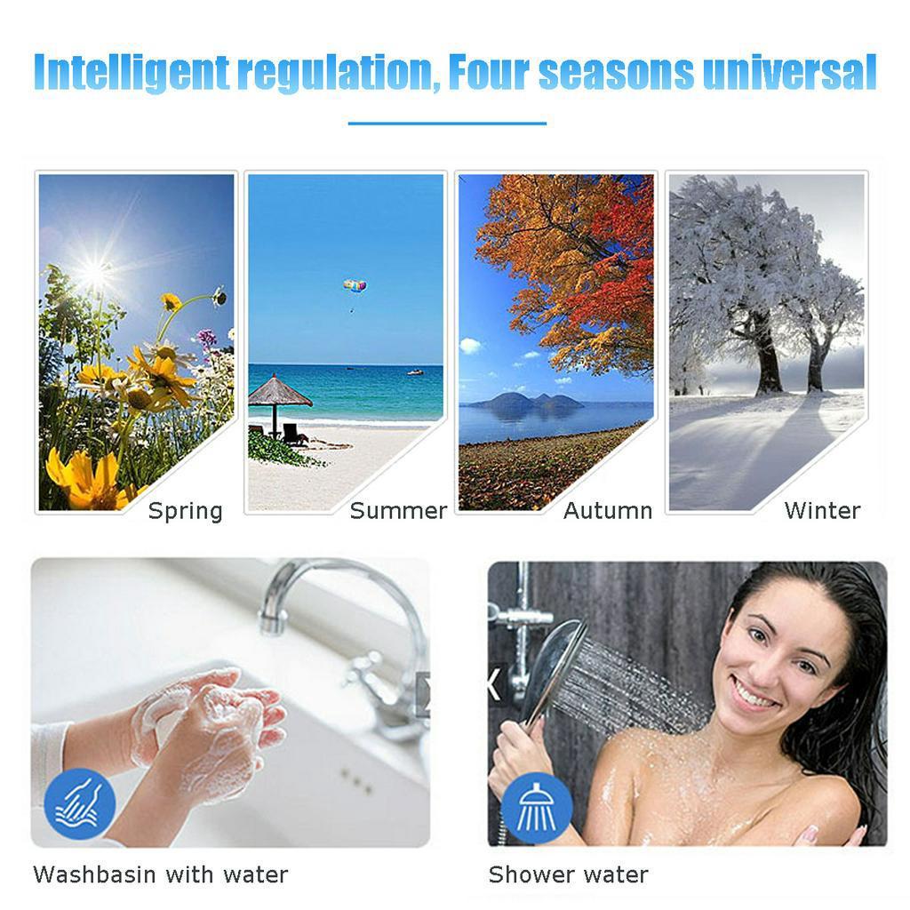 6500W 3S Instant Hot Electric Hot Water Heater Tankless Instant Boiler Bathroom Shower Set Thermostat Safe Intelligent