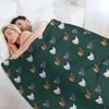 Look At All Those Chickens Throw Blanket Sofa Throw Large Warm for Winter Flannel Fabric Blankets