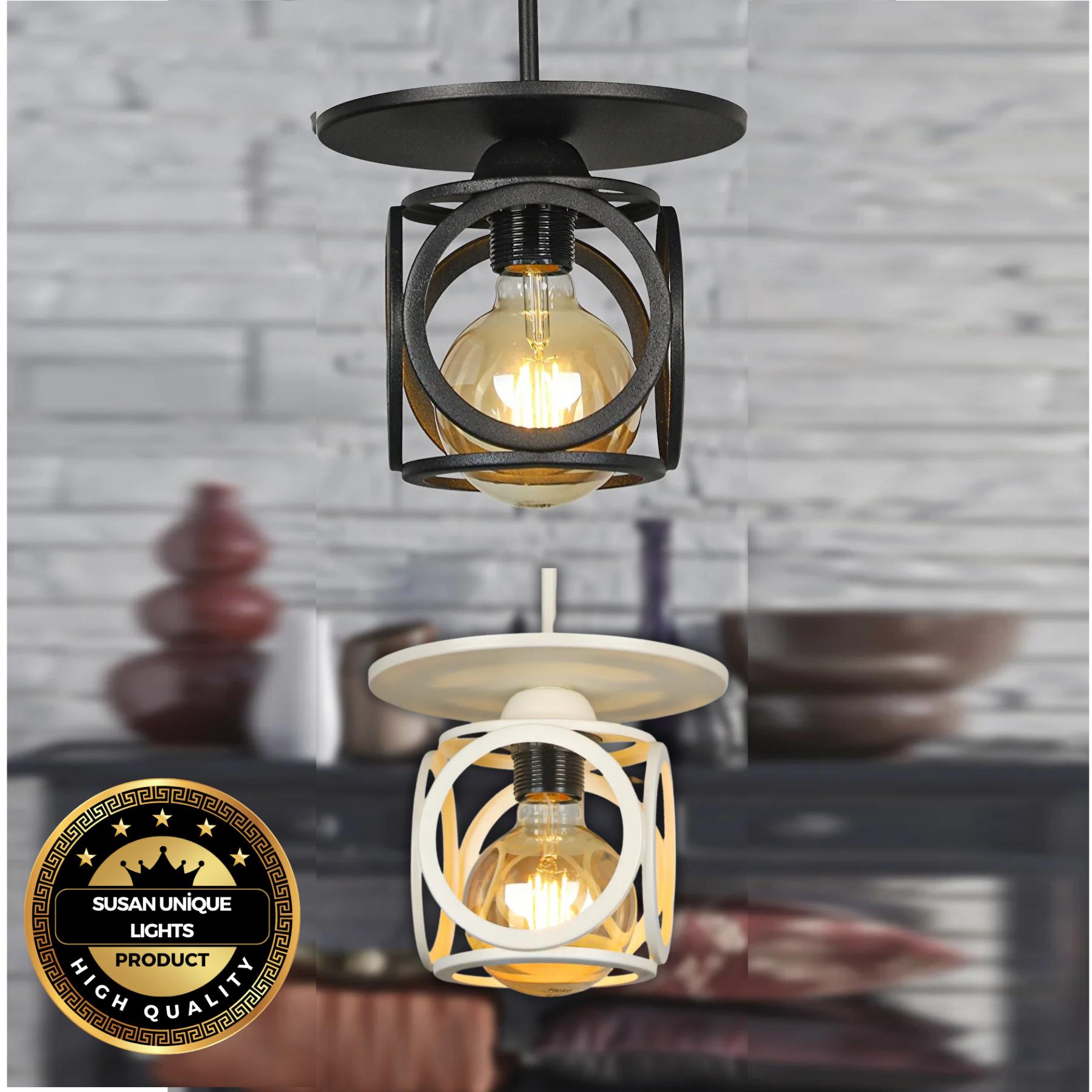 

Люстра Savaş Single - 2 варианта цвета чёрный