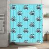 Bathroom Shower Curtain Vintage Dinosaur Pattern Waterproof Decor Farmhouse Backdrop Washable Fabric