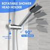 ABS Chrome Shower Rail Holder Universal Shower Head Holder Adjustable Shower Mounting Brackets  Bathroom Accessories