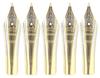 Gullor Fountain Pen Nib Spare Fit for Jinhao Fountain Pen Gold Bend Nib 5-piece 159/450/750