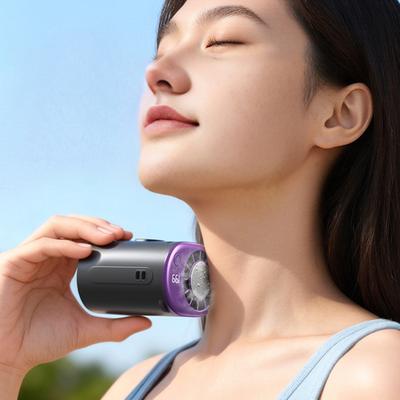 Rotating Clip-On Cooling Fan Rechargeable Adjustable Speed Car Fan Portable Personal Air Conditioner for Car Desk Travel