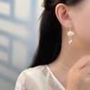 Hochwertige Lotus-Ohrhaken für Damen, chinesisches, schlichtes Nischendesign