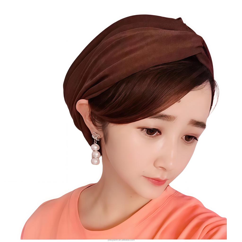 YASEEN Soft Acrylic Turban Chemo Hat Hair Covering Hijab Beanie Eco-Friendly Breathable Airflow Islamic All Seasons
