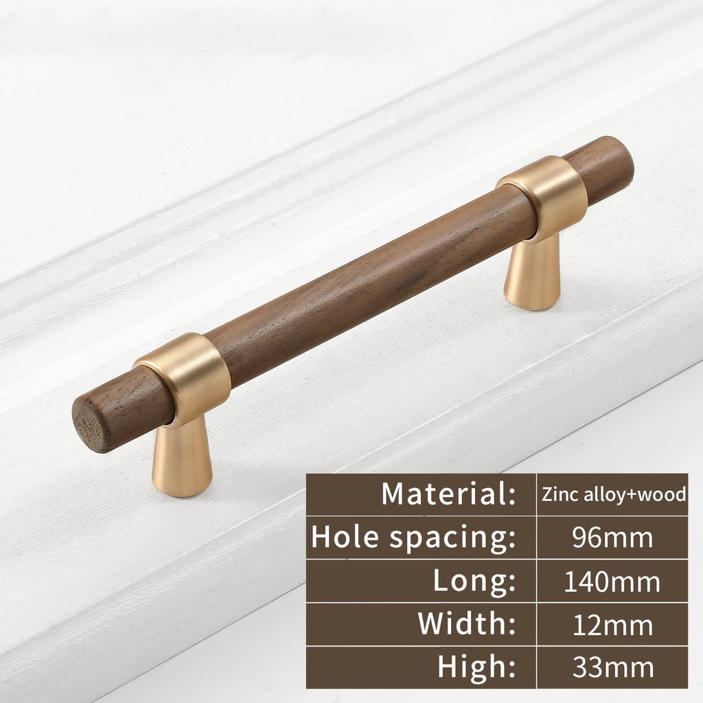 Wardrobe Cupboard Handle Kitchen Door Cabinets Knobs Wood Cabinet Pull Nature Style Wooden Cabinet Handle