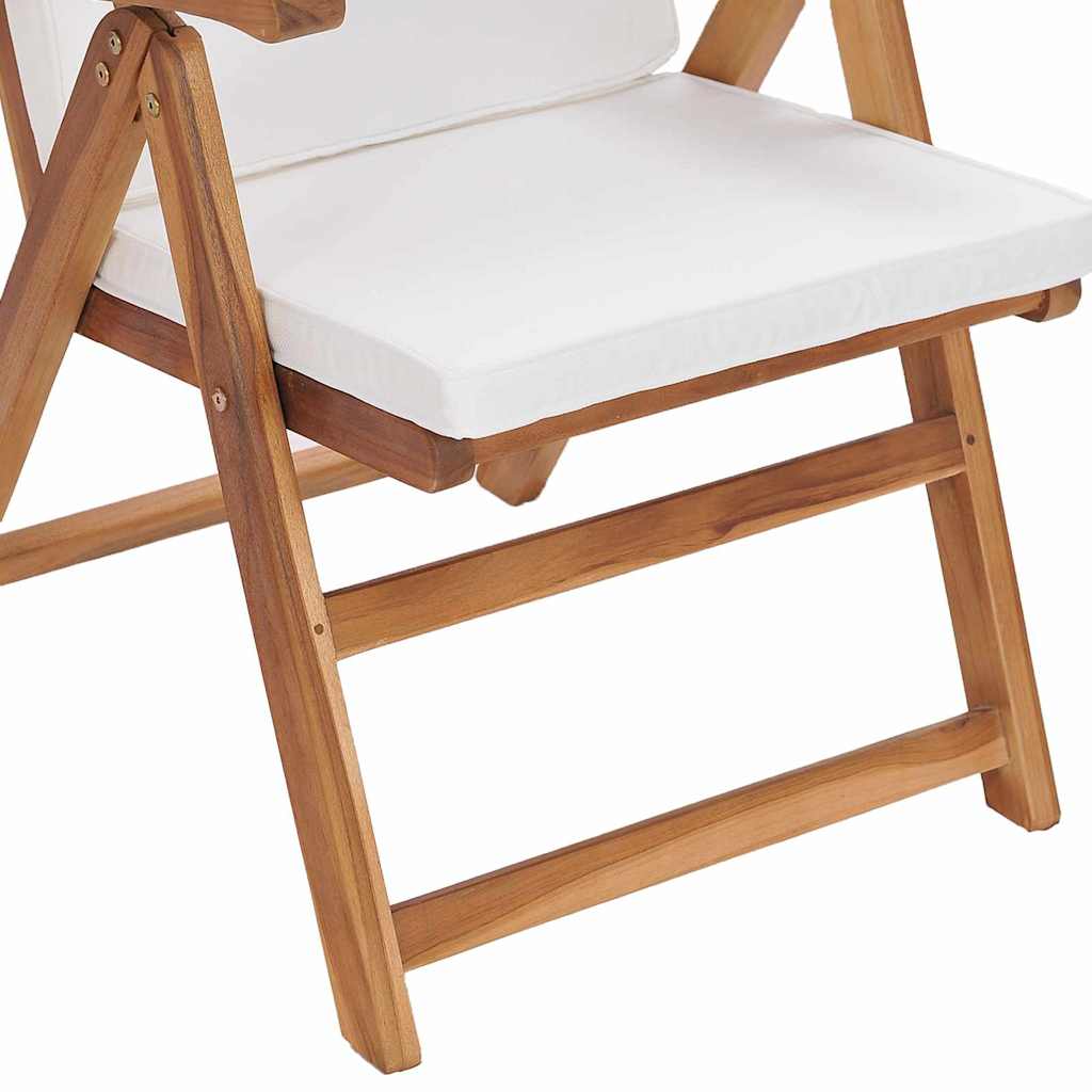 Garden Chair 6 Pcs Brown and White 57 X 71.5 X 104 Cm