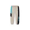 Li Ning Side Color Block Cuffed Sports Pants Men Bottoms Oatmeal-Gray AYKS033-1