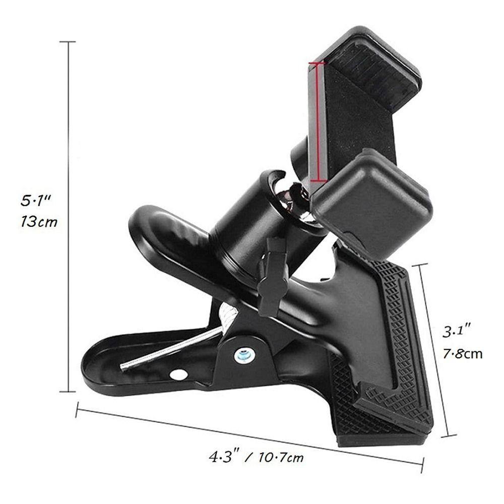 Plastic Guitar Head Clip Stable Grip Mobile Phone Holder Long-Lasting Rotating Score Stand