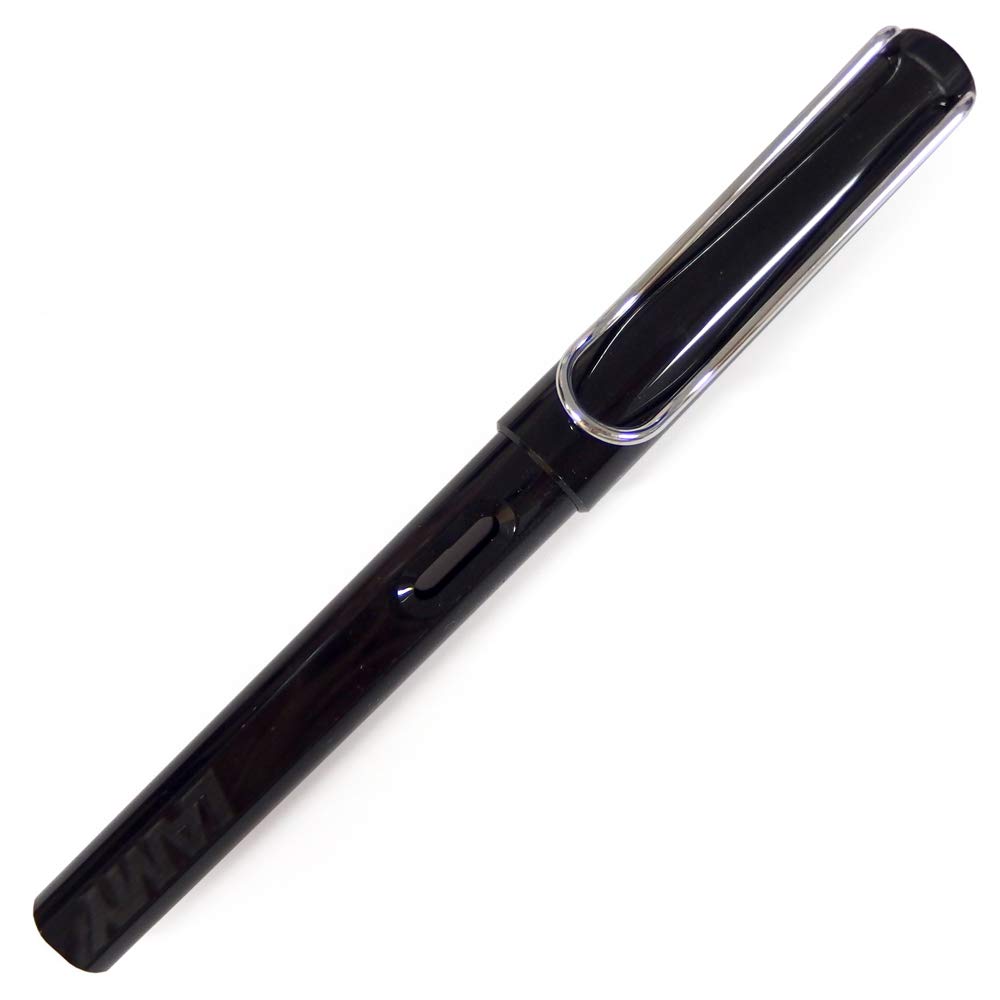 LAMY Safari Shiny Black Fountain Fine Black Pen, L19BK, Nib, Cartridge/Converter Compatible
