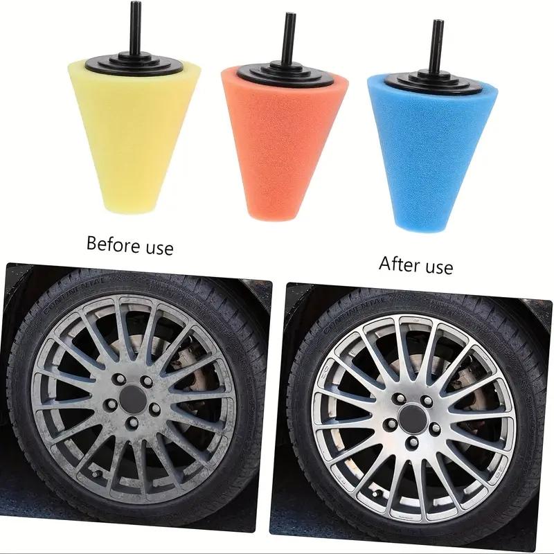 Schwamm Polierkegel Polierkugel Rad Autopflege Wachsen Polierpad Polierpuffer Wachsen Polierpad Auto Versiegelungsglasur