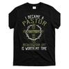 European Sizes I Became a Pastor Because Your Life Is Worth My Time T Shirt Same Style for Men And Women 2025 Summer Short-Sleeved Printed T-Shirt
