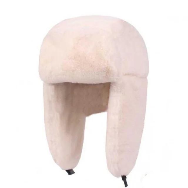 Fur Caps Women Hats Winter Hat Russian Female Thicker Warm Solid Soft Windproof Ear Flap Hat
