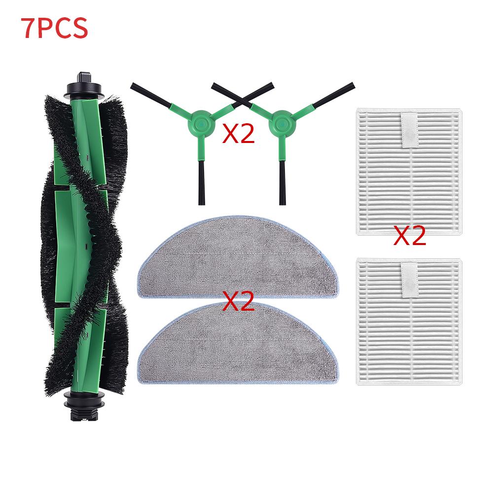 HEPA Filter, Mops, Dust Bag, Side Brush Parts for iRobot Roomba Combo Essential Robot Y1111/Y111111/Y111111/Y111611/Essential Va