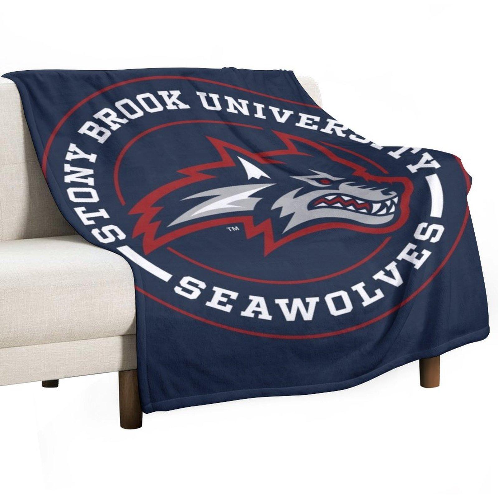 

Stony Brook - Circle Throw Blanket Plush Decorative Beds Quilt funny gift Blankets 30x40in