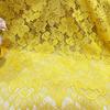 Lace Fabric 150x150cm for Dresses Clothes Sewing White Blue Hollowed-out Plain Cloth Heavy Press Yarn Three-dimensional Mesh