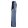 Herbst Europäischer Amerikanischer Stil Schwarz Blau Unregelmäßiger Patchwork Weiter Bein Laufsteg Jeans für Damen