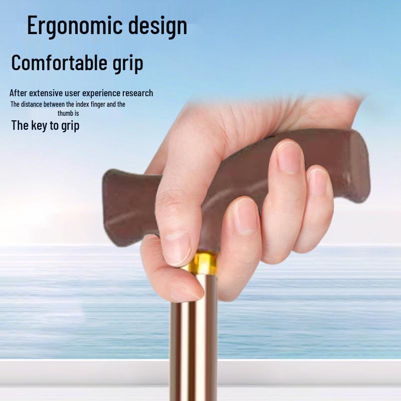 Adjustable Aluminum Alloy Cane for Outdoor Sports and Elderly Support