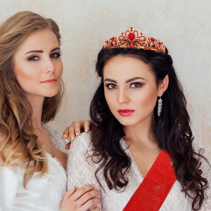 Rhinestones Tiaras For Women And Girls Elegant Crowns With Comb For Wedding Bridal And Party Hair Accessories