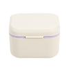 Portable Denture Retainer Soaking Case Multi-Purpose Mouthguards Braces Storage Box Nail Drill Tool Organizer
