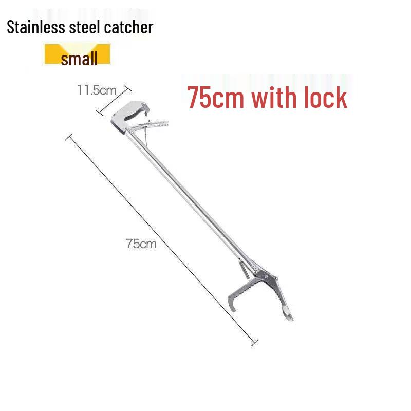 Aluminum Alloy Extended Crab & Loach Pliers - Outdoor Snake Control Tool