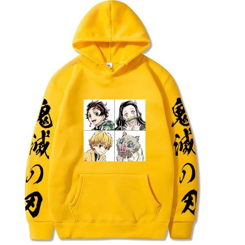 Japanese Animation Hoodie Men Women Sweatshirt Print Unisex Streetwear Hip Hop Style Autumn Winter Fashion Clothes