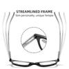 Fashion Progressive Multifocal Glasses for Men Women Unisex Blue Light Blocking Glasses Trendy Vintage Far Sight Eyeglasses