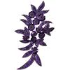 Leaf Shape Beaded Applique Sparkling Applique Trendy Fabric Patch  DIY Crafts