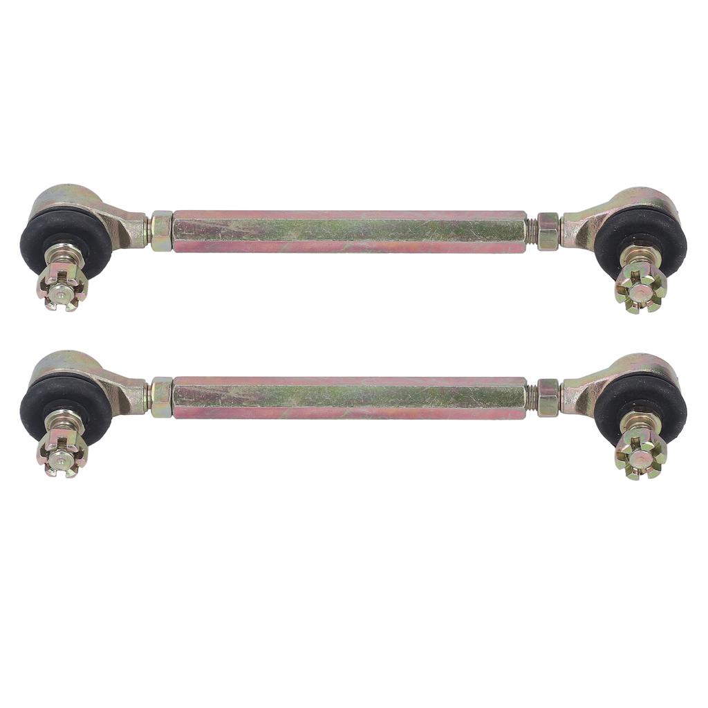 2 Pcs Tie Rod Ball Joint M10 10mm Thread Steel Alloy Sway Bar End Set for 50cc 70cc 90cc 110cc ATV Four Wheeler Quad
