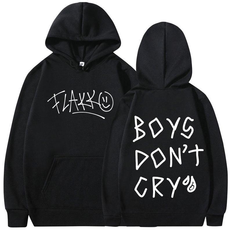 Rels B Flakk Smile Bluzy Chłopcy Nie Płaczą Nadruk z Literami Mężczyźni Kobiety Modna Bluza z Kapturem Hip Hop Oversize Pulower Streetwear